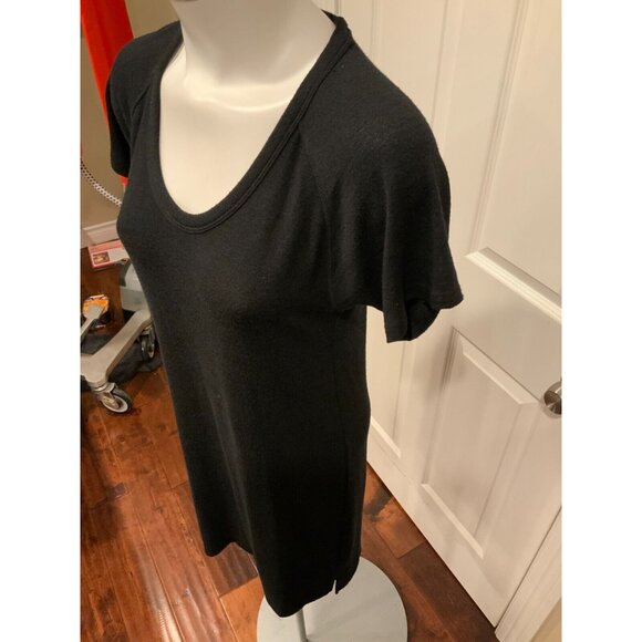 Rag & Bone/Jean Black Knit Short Sleeve Sweater Dress, Size XS - Picture 3 of 6